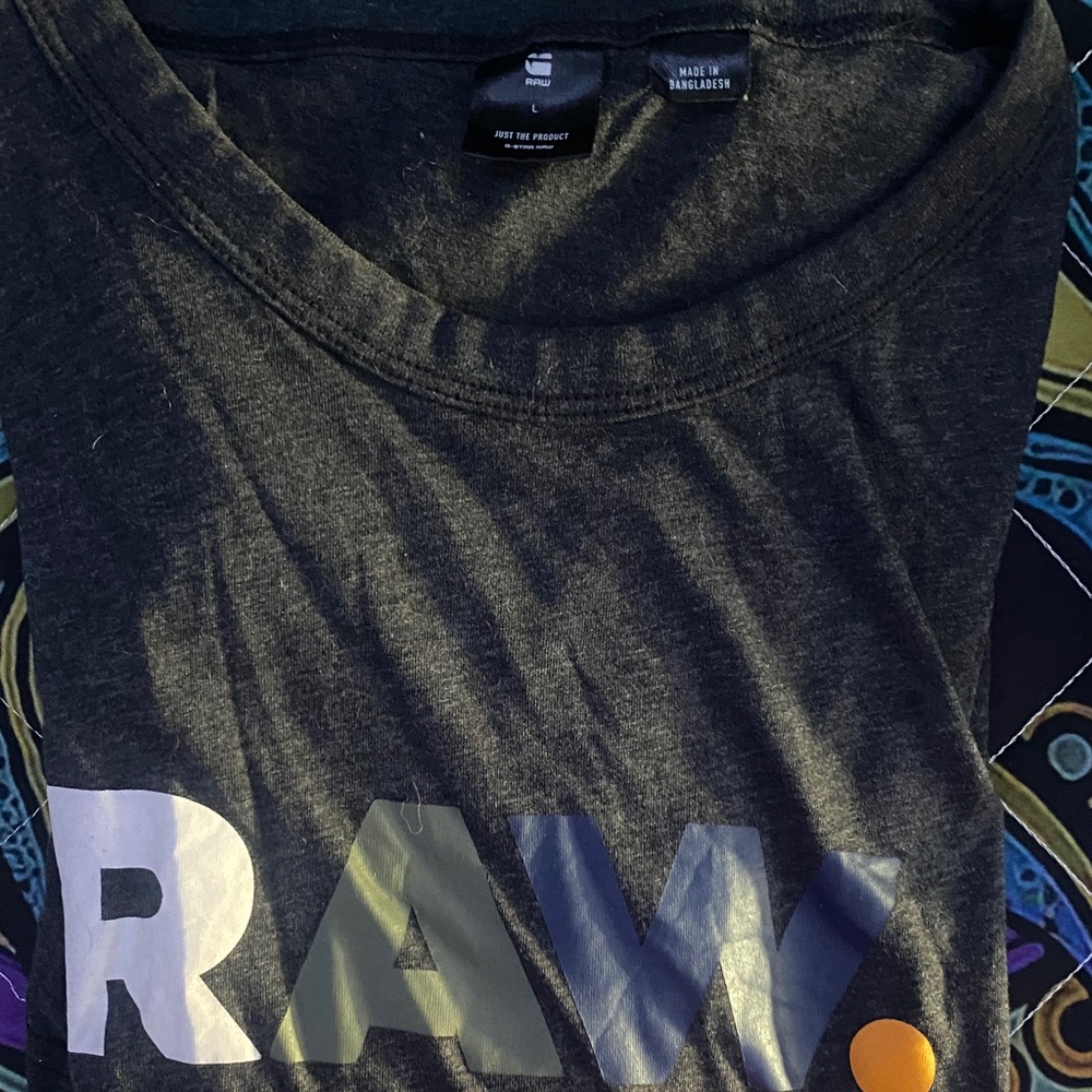 G-Star Black and White Short Sleeve Tee